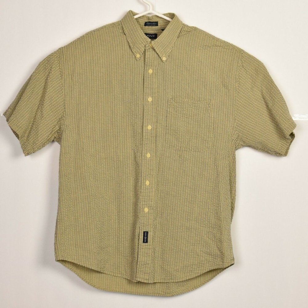 Vintage Gant Seersucker Green 100% Cotton